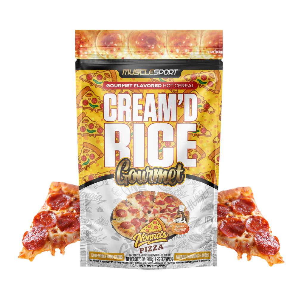 Gourmet cream of rice hot cereal with rich flavor inclusions