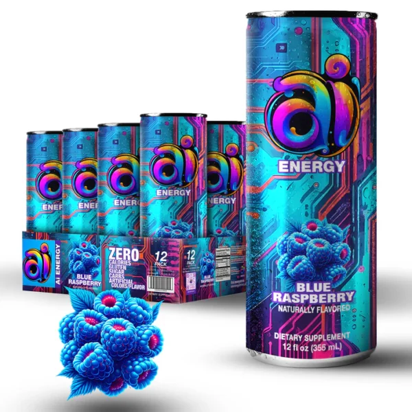 Fusion Energy Blue Raspberry AI Energy RTD Blue Raspberry - Sports Nutrition Center LLC