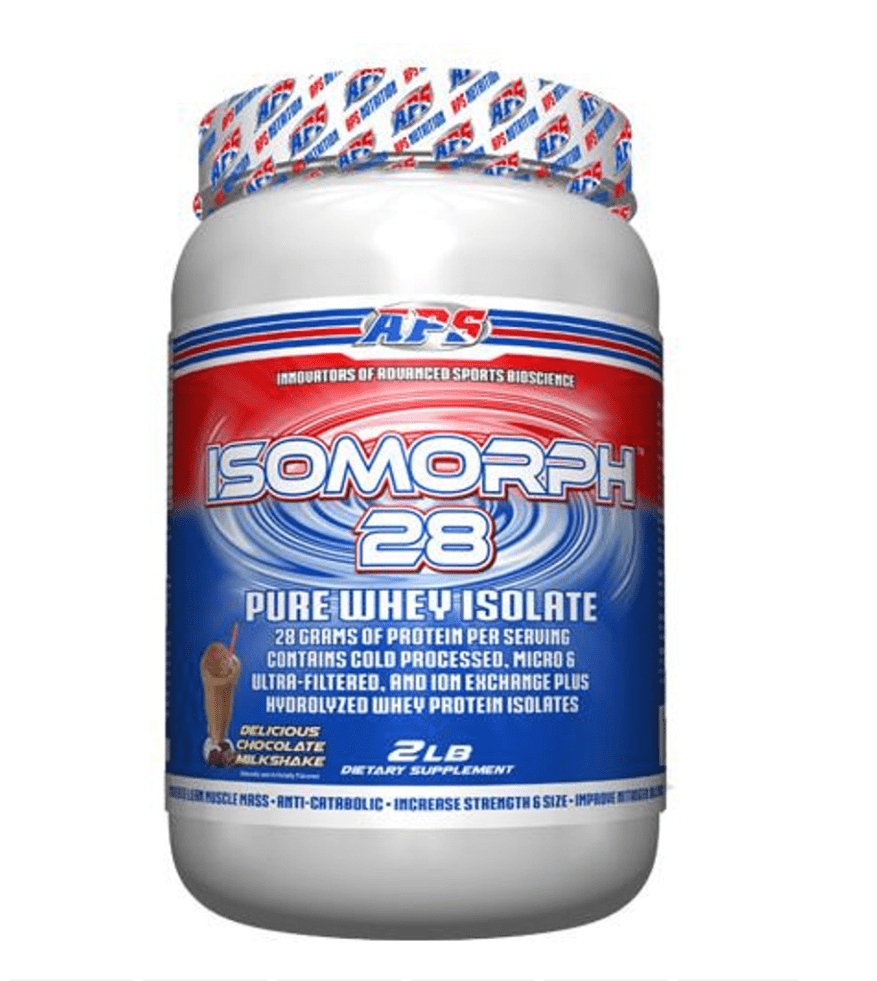 Isomorph 28 Whey Protein Isolate 2lb APS Nutrition tub