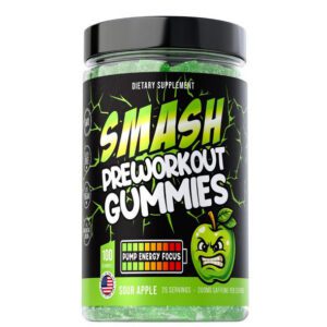Smash Pre-Workout Gummies bottle