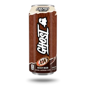 GHOST Energy x A&W Root Beer zero sugar energy drink 16 oz can