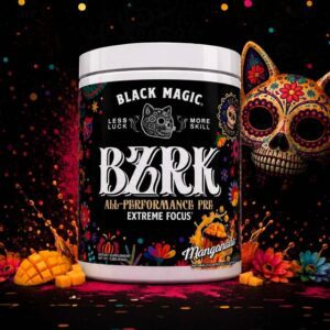 BZRK Mangonada Pre Workout supplement powder