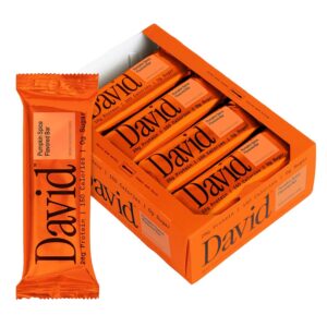 David Pumpkin Spice Protein Bar – 28g Protein, 0g Sugar