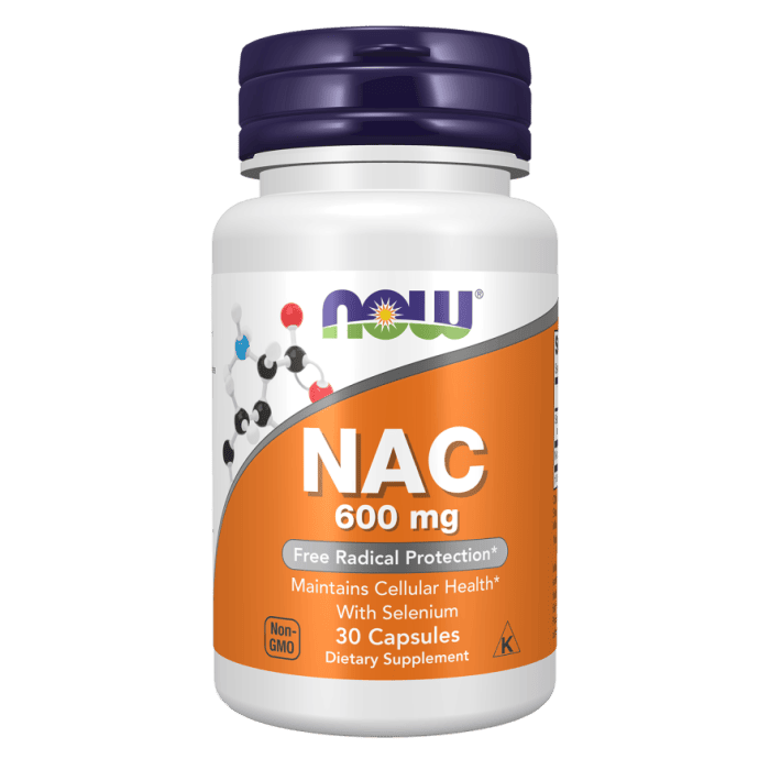 NAC 600 mg 30 Capsules N-Acetyl Cysteine Supplement