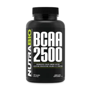 BCAA 2500 supplement with 250 capsules
