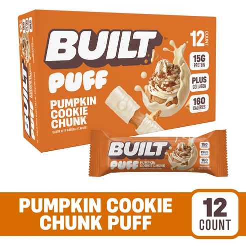 Pumpkin Cookie Chunk Puff Bar protein bar