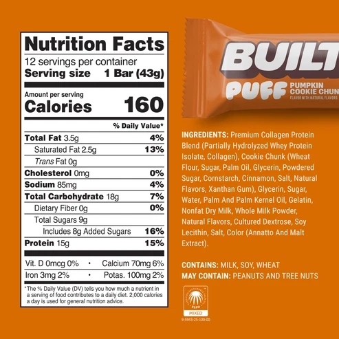 Pumpkin Cookie Chunk Puff Bar - Image 2
