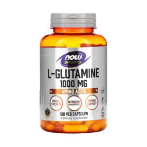 L-Glutamine 1000 mg 120 capsule supplement bottle