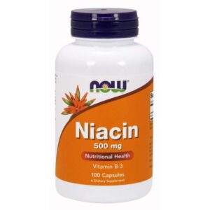Niacin 500 mg 100 Capsules vitamin B3 supplement